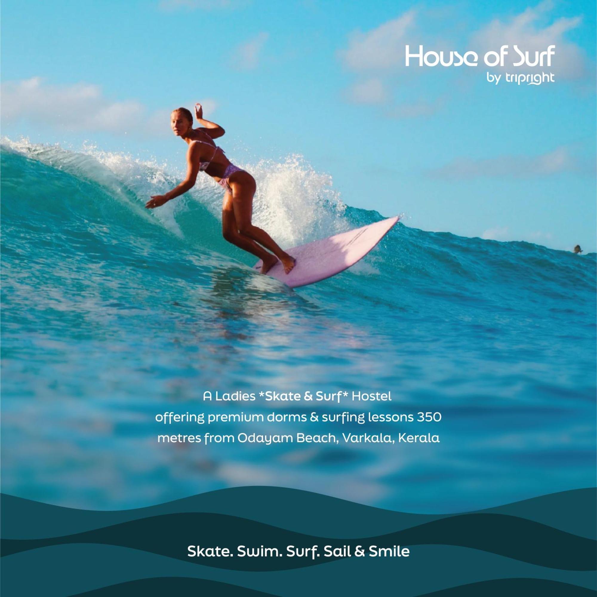 House Of Surf Hostel For Women Varkala Extérieur photo